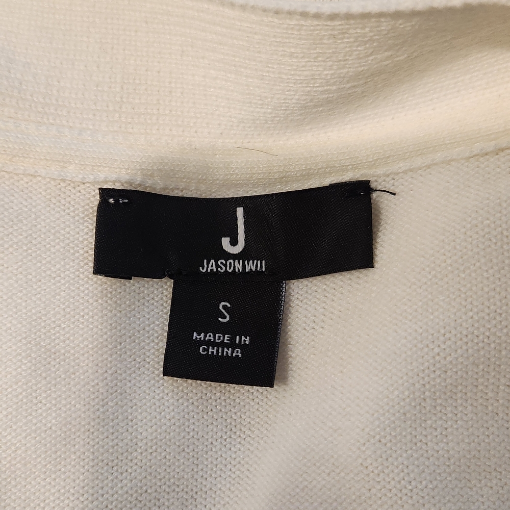 Jason Wu Small White Button Down Sweater Cardigan - image 6